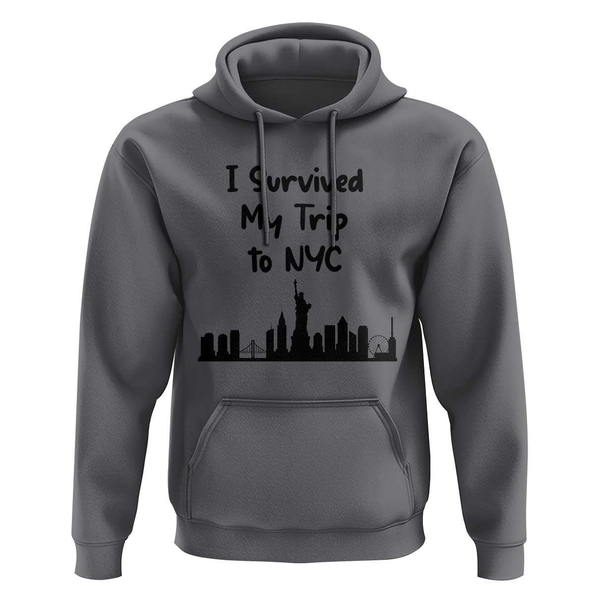 New York City Skyline Travel Tourist Hoodie I Survived My Trip To NYC