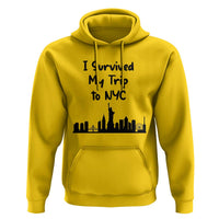 New York City Skyline Travel Tourist Hoodie I Survived My Trip To NYC