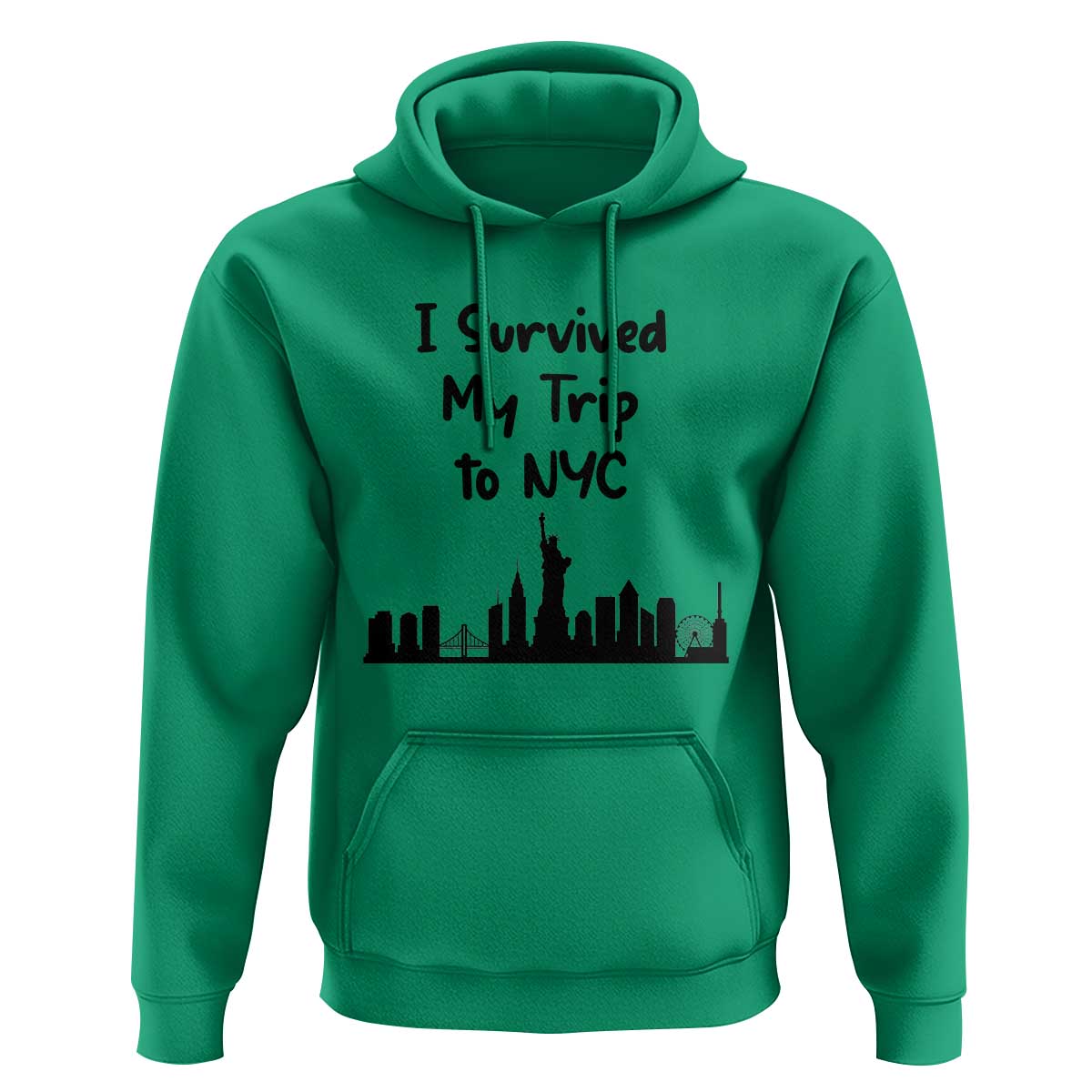 New York City Skyline Travel Tourist Hoodie I Survived My Trip To NYC