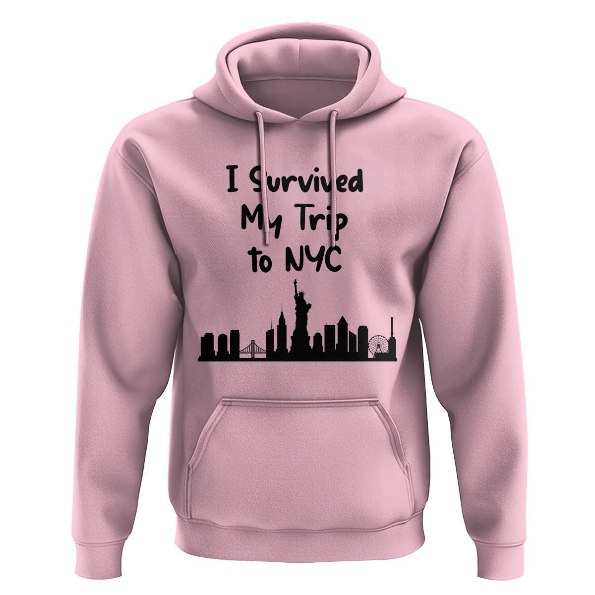 New York City Skyline Travel Tourist Hoodie I Survived My Trip To NYC