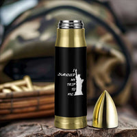 Funny New York City Travel Graphic Bullet Tumbler I Survived My Trip To NYC