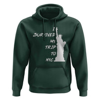 Funny New York City Travel Graphic Hoodie I Survived My Trip To NYC
