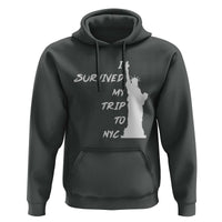 Funny New York City Travel Graphic Hoodie I Survived My Trip To NYC