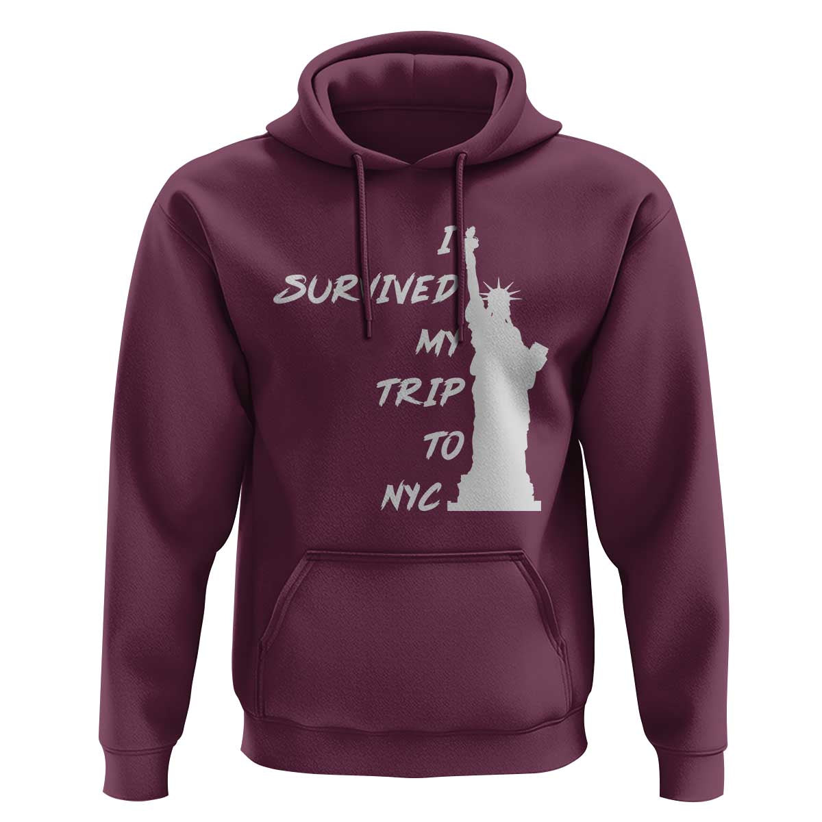 Funny New York City Travel Graphic Hoodie I Survived My Trip To NYC