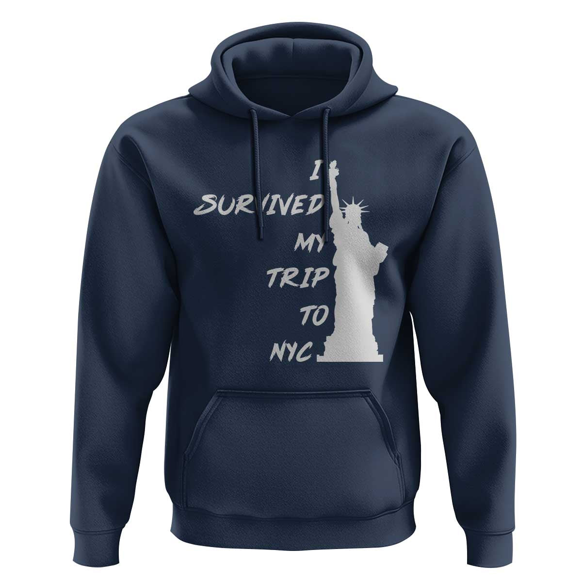 Funny New York City Travel Graphic Hoodie I Survived My Trip To NYC