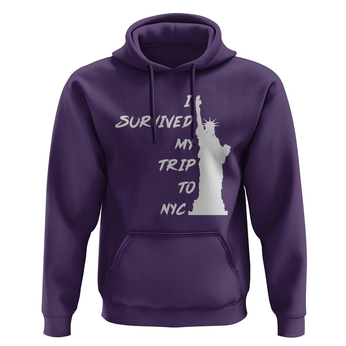 Funny New York City Travel Graphic Hoodie I Survived My Trip To NYC