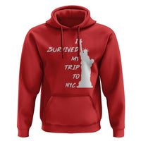 Funny New York City Travel Graphic Hoodie I Survived My Trip To NYC