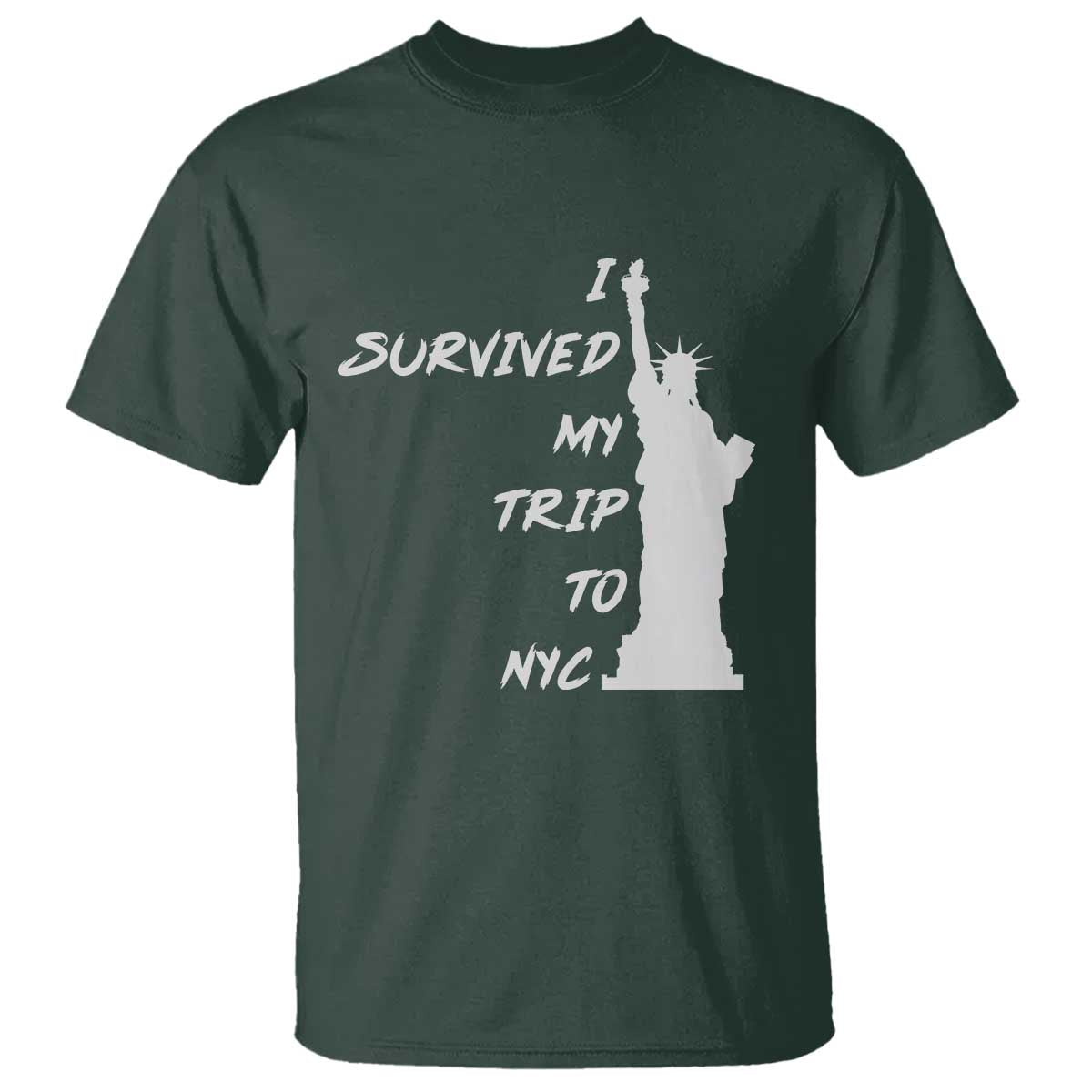 Funny New York City Travel Graphic T Shirt I Survived My Trip To NYC