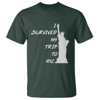 Funny New York City Travel Graphic T Shirt I Survived My Trip To NYC
