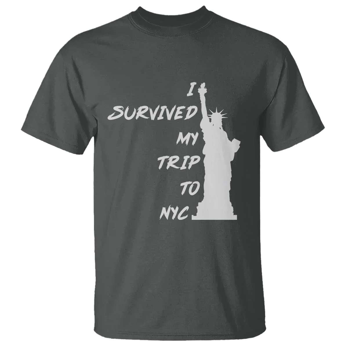 Funny New York City Travel Graphic T Shirt I Survived My Trip To NYC