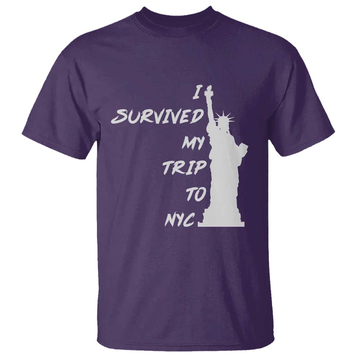 Funny New York City Travel Graphic T Shirt I Survived My Trip To NYC