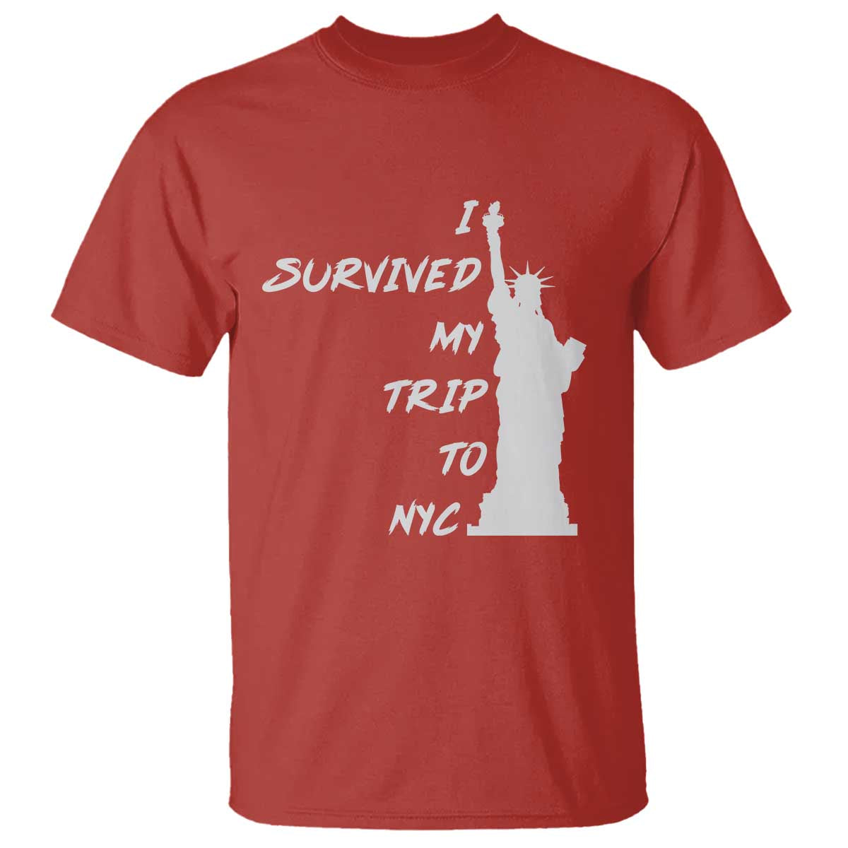 Funny New York City Travel Graphic T Shirt I Survived My Trip To NYC