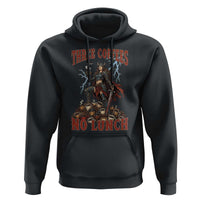 Funny Medieval Knight Worker Meme Hoodie Three Coffees No Lunch Valkyrie Coffee Lover