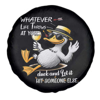 Whatever Life Throws At You Duck Spare Tire Cover Funny Sarcastic Quote - Wonder Print Shop