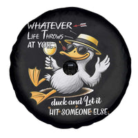 Whatever Life Throws At You Duck Spare Tire Cover Funny Sarcastic Quote - Wonder Print Shop