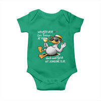 Whatever Life Throws At You Duck Baby Onesie Funny Sarcastic Quote - Wonder Print Shop