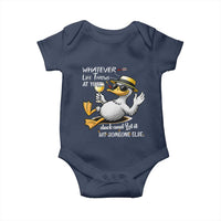Whatever Life Throws At You Duck Baby Onesie Funny Sarcastic Quote - Wonder Print Shop
