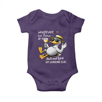 Whatever Life Throws At You Duck Baby Onesie Funny Sarcastic Quote - Wonder Print Shop