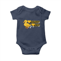 Funny Duck Lover Gift Baby Onesie Easily Distracted By Ducks - Wonder Print Shop