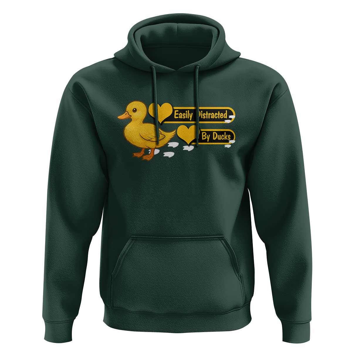 Funny Duck Lover Gift Hoodie Easily Distracted By Ducks - Wonder Print Shop