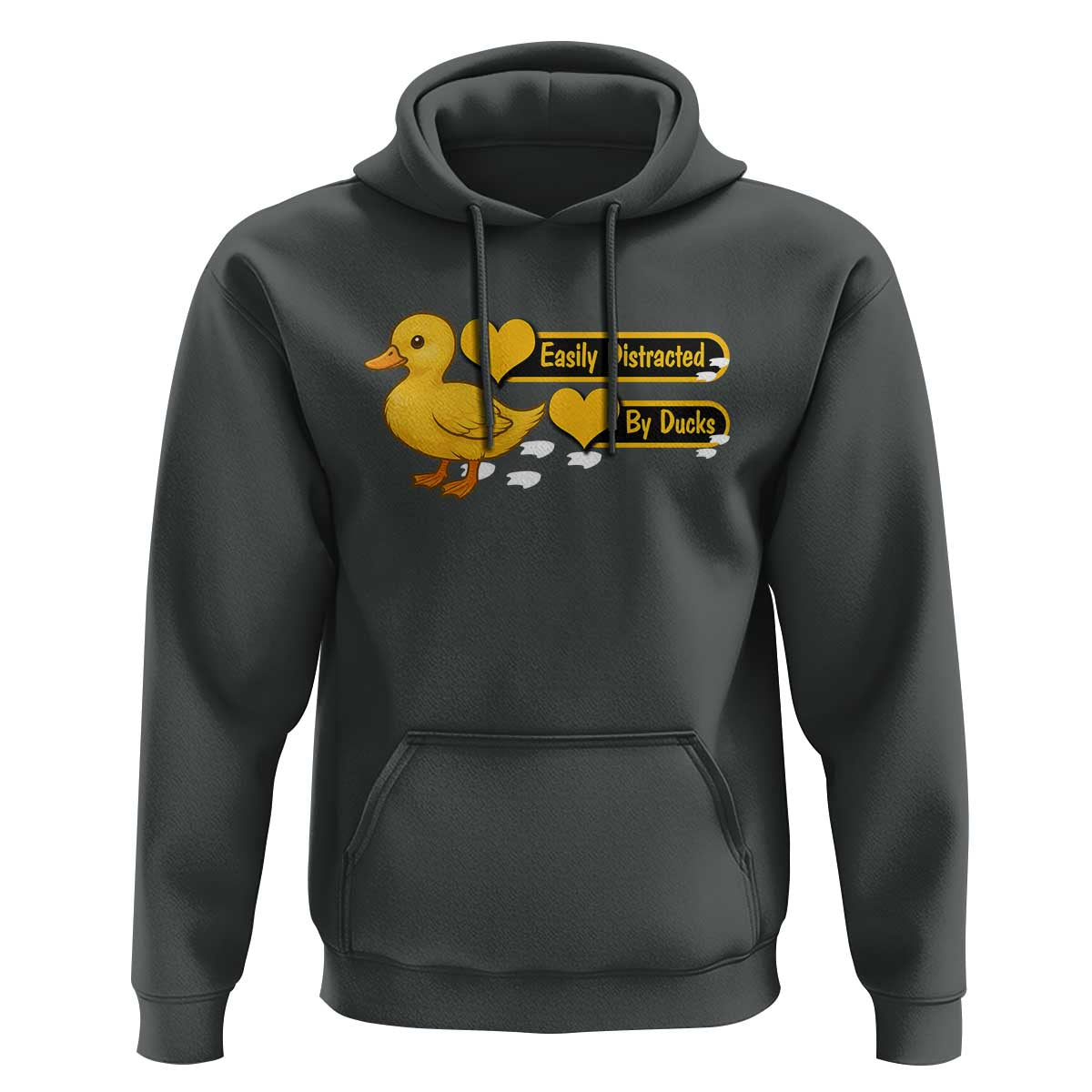 Funny Duck Lover Gift Hoodie Easily Distracted By Ducks - Wonder Print Shop