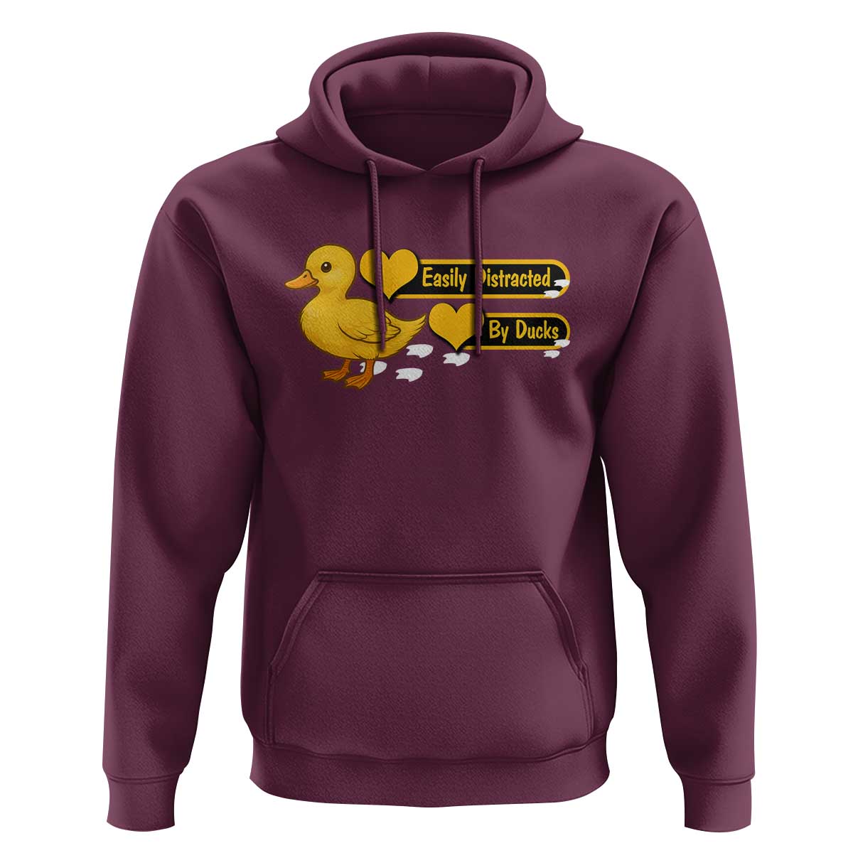 Funny Duck Lover Gift Hoodie Easily Distracted By Ducks - Wonder Print Shop