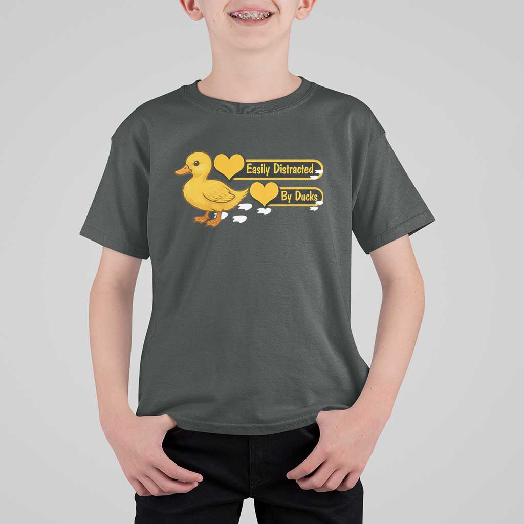 Funny Duck Lover Gift T Shirt For Kid Easily Distracted By Ducks - Wonder Print Shop