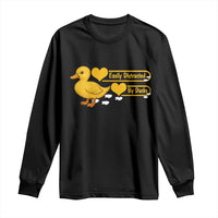 Funny Duck Lover Gift Long Sleeve Shirt Easily Distracted By Ducks - Wonder Print Shop