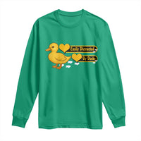 Funny Duck Lover Gift Long Sleeve Shirt Easily Distracted By Ducks - Wonder Print Shop