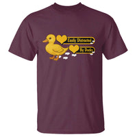 Funny Duck Lover Gift T Shirt Easily Distracted By Ducks - Wonder Print Shop