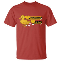Funny Duck Lover Gift T Shirt Easily Distracted By Ducks - Wonder Print Shop