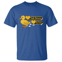 Funny Duck Lover Gift T Shirt Easily Distracted By Ducks - Wonder Print Shop