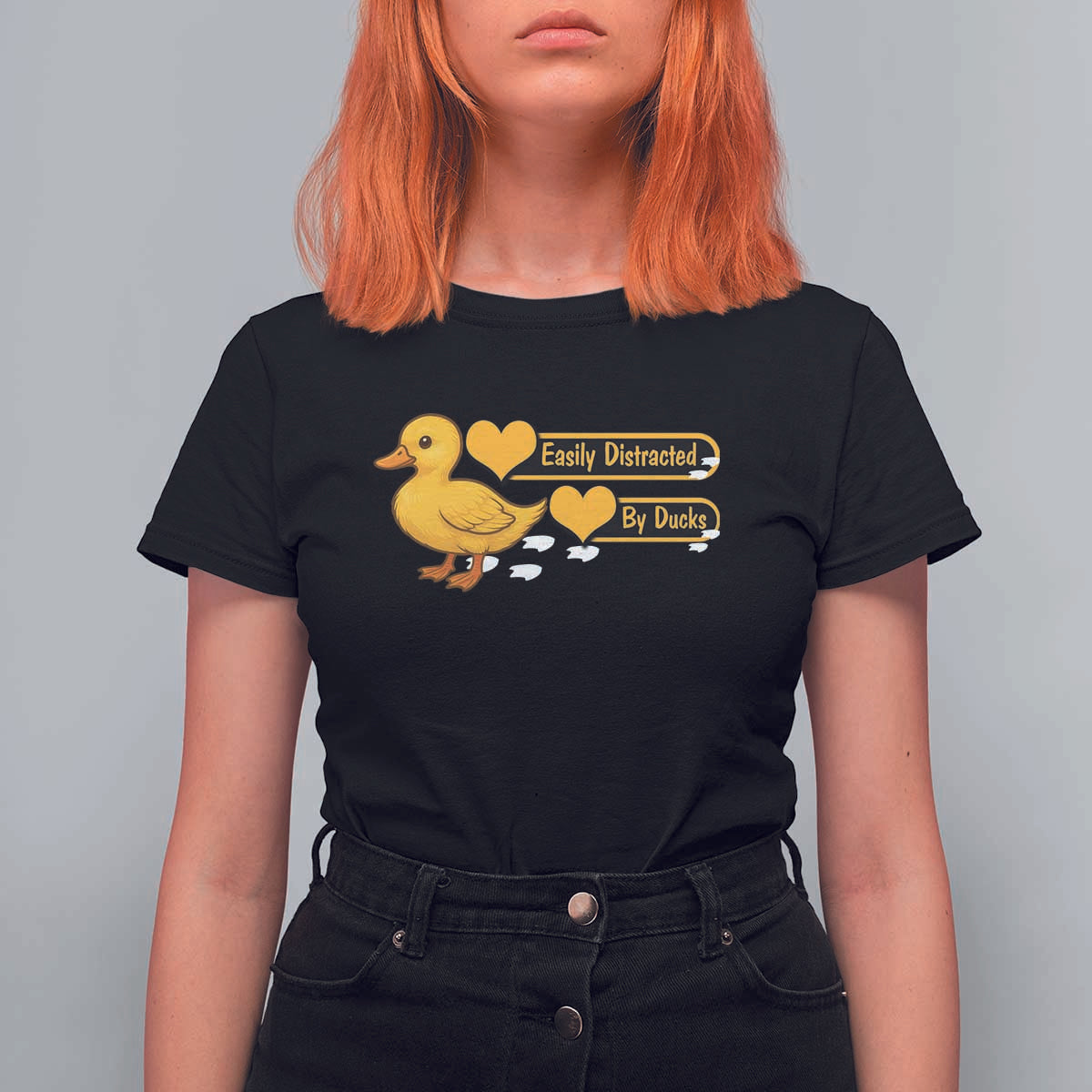 Funny Duck Lover Gift T Shirt For Women Easily Distracted By Ducks - Wonder Print Shop