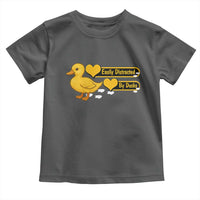 Funny Duck Lover Gift Toddler T Shirt Easily Distracted By Ducks - Wonder Print Shop