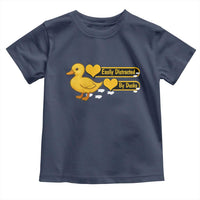 Funny Duck Lover Gift Toddler T Shirt Easily Distracted By Ducks - Wonder Print Shop