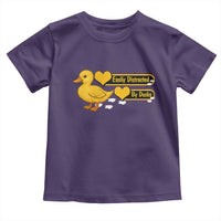 Funny Duck Lover Gift Toddler T Shirt Easily Distracted By Ducks - Wonder Print Shop