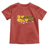 Funny Duck Lover Gift Toddler T Shirt Easily Distracted By Ducks - Wonder Print Shop