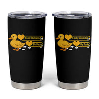 Funny Duck Lover Gift Tumbler Cup Easily Distracted By Ducks