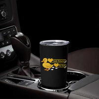 Funny Duck Lover Gift Tumbler Cup Easily Distracted By Ducks