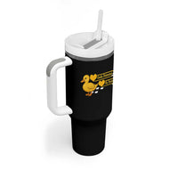 Funny Duck Lover Gift Tumbler With Handle Easily Distracted By Ducks
