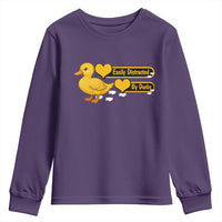 Funny Duck Lover Gift Youth Sweatshirt Easily Distracted By Ducks - Wonder Print Shop