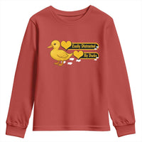 Funny Duck Lover Gift Youth Sweatshirt Easily Distracted By Ducks - Wonder Print Shop