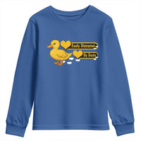Funny Duck Lover Gift Youth Sweatshirt Easily Distracted By Ducks - Wonder Print Shop