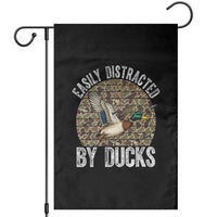 Duck Hunting Gift Garden Flag Easily Distracted By Ducks - Wonder Print Shop