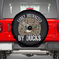 Duck Hunting Gift Spare Tire Cover Easily Distracted By Ducks - Wonder Print Shop