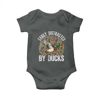 Duck Hunting Gift Baby Onesie Easily Distracted By Ducks - Wonder Print Shop