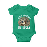 Duck Hunting Gift Baby Onesie Easily Distracted By Ducks - Wonder Print Shop
