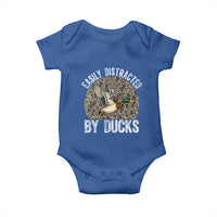 Duck Hunting Gift Baby Onesie Easily Distracted By Ducks - Wonder Print Shop