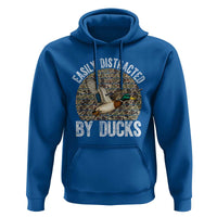 Duck Hunting Gift Hoodie Easily Distracted By Ducks - Wonder Print Shop