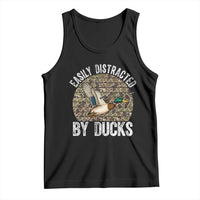 Duck Hunting Gift Tank Top Easily Distracted By Ducks - Wonder Print Shop